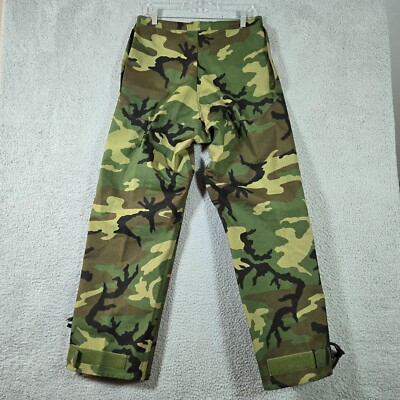 US Military Trouser Small-Long Woodland Camo Cold Weather GTX Fabric USGI
