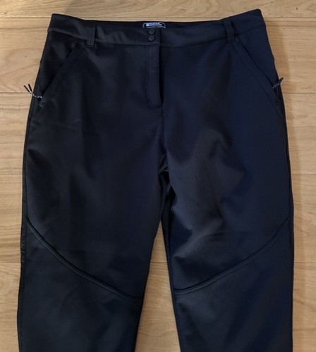 NEW Mountain Warehouse Womens Ski Trousers Salopettes Sierra II Softshell Black - Picture 2 of 2