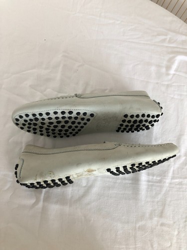 Mocassins souples Tod's à picots cuir gris/vert très pâle P.37 Italien - Imagen 11 de 12