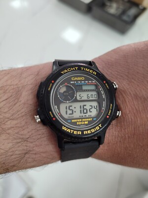時計 casio YACHT TIMER trw-300 NOS Casio TRW-300 Yacht Timer Vintage Digital Watch w/ Tags
