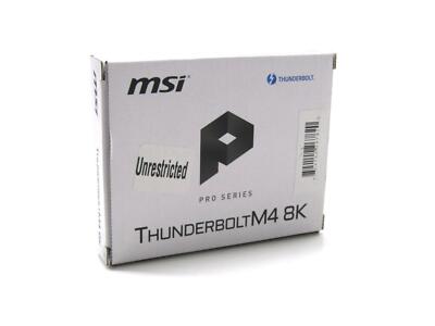 New - Open Box MSI Pro Series ThunderBoltM4 8K Thunderbolt 4