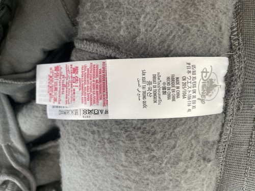 Disneyland Resort Jogginghose Hose Sherpa Kordelzug Taschen Grau Herren Gr. XL Neu mit Etikett - Bild 14 von 22