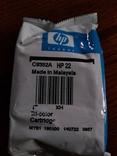 HP 22 Tri-Color Ink C9352A Genuine New 