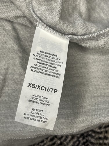 K-Swiss Women’s Fleece Grey Cropped Hoodie Size XS MSRP $60 NWT Brand New - Picture 5 of 6