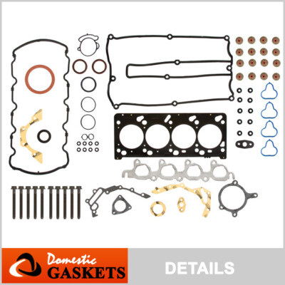 Fits 98-99 2.0L Ford Contour Escort DOHC Zetec Full Gasket Set Bolts Vin 3