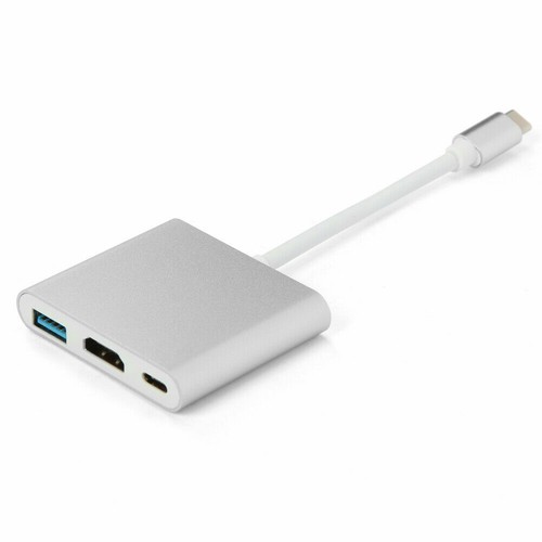 Type C USB 3.1 to USB-C 4K HDMI USB 3.0 Adapter Cable 3 in 1 Hub For Macbook Pro - Zdjęcie 11 z 12