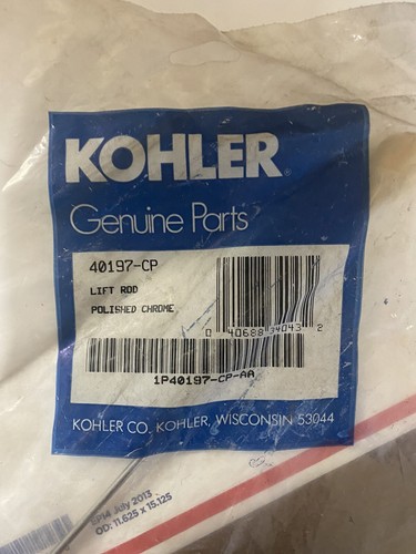 Kohler 40197-CP Hubstangenbaugruppe poliertes Chrom - Bild 3 von 5