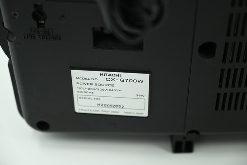 Hitachi CX-G700W CD/CD-G/Cassette Compact Karaoke Player w/ Original Mic Remote - Picture 9 of 10