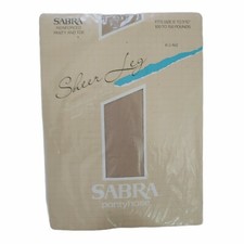 Sabra Pantyhose Color: Bone Fits 5'- 5'10" 100-150 lbs Sheer Leg Reinforced NOS