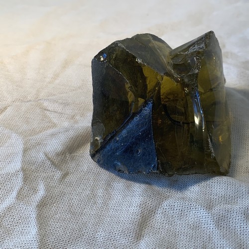 Slag Glass Rock Amber 1lb. - Picture 4 of 9