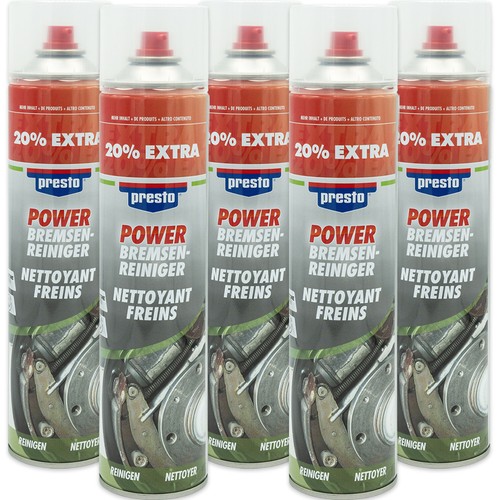 5x presto Power Bremsenreiniger Spraydose Teilereiniger 600ml - Bild 1 von 4