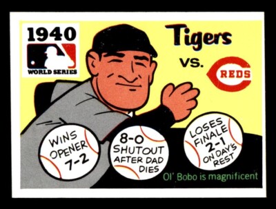 1971 Fleer World Series Baseball #38 1940 Tiger vs. Reds NM