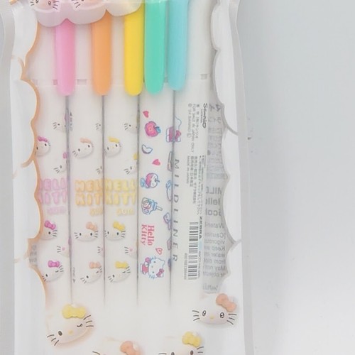 Zebra Mildliner 5 color /sanrio Hello Kitty 50th Anniversary Design kawaii japan - Picture 5 of 11