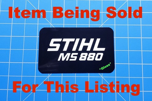 Vinyl Sticker for Stihl MS 880 Shroud Badge "Full Vinyl Overlay" - Picture 10 of 13