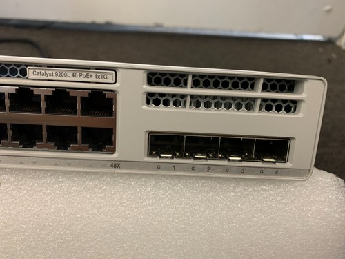 *CISCO* C9200L-48P-4G-E V01 48 Port Network Switch -1 Power Supply-See PIX 7&8 - Picture 4 of 12