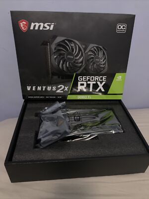 MSI GeForce RTX 3060 Ti Ventus 2X OC 8GB GDDR6 Graphics Card for sale online | eBay MSI GeForce RTX 3060 Ti Ventus 2X OC 8GB GDDR6 Graphics Card for sale online | eBay