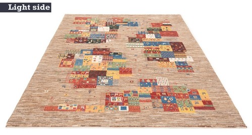 Loribaft Hand-Knotted 242x169 cm-Nomadic, Oriental, Carpet, Rug - Picture 6 of 12