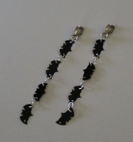 OHRCLIPS * FLEDERMAUS * SCHWARZ NEUWARE *HALLOWEEN* - Bild 2 von 2