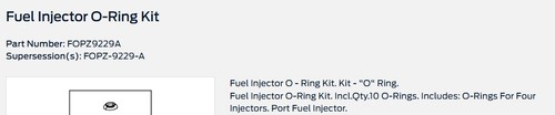 OEM Ford F0PZ-9229-A Motorcraft CM-4717 Port Fuel Injector O-Rings (8 Pack) - Picture 4 of 16