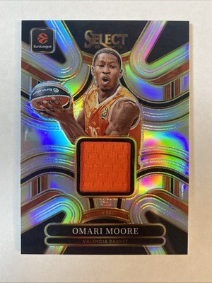 OMARI MOORE 2025-26 Panini Select EuroLeague Jersey Patch /125