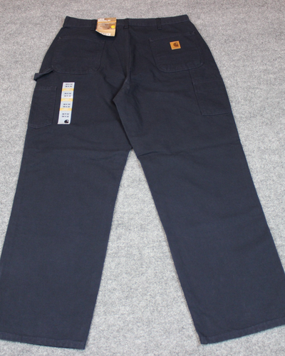 Carhartt Duck Pants Men's 38X32 (Actual 36X32) B11 Blue Work Dungarees Washed - Picture 10 of 14