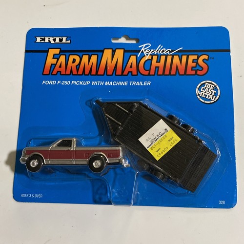 Ertl - Farm Machines Ford F-250 Pickup Truck / Machine Equipment Trailer - 1/64