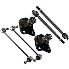 6pc Front Suspension Kit Ball Joint Tie Rod End Sway Bar End Link 2004-2009