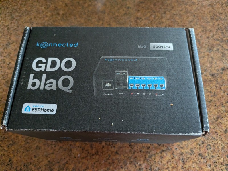 Konnected GDO BlaQ (Version 2) Garage Door Interface ESP32 Brand New Sealed