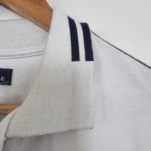 Polo de navegación manga larga GIORGIO DI MARE extra grande blanco 100 % algodón - Imagen 3 de 13