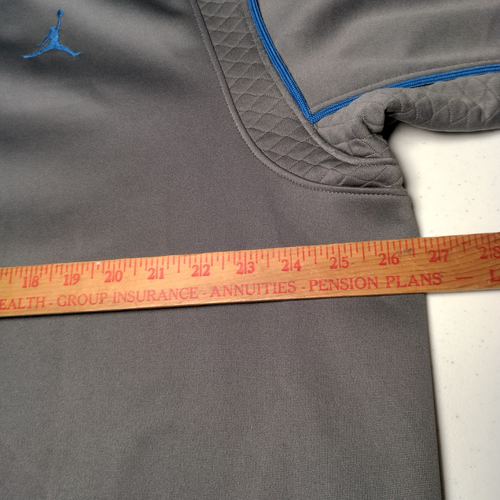 Nike Air Jordan Warm Up Suit XL Gray Blue Jacket And Pants Basketball Jumpman - Picture 4 of 24