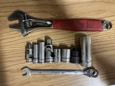 Snap On Adjustable Wrench Sockets Swivel Ratchet Wrench Step Up Lot 12 38 Dr Snap On Adjustable Wrench Sockets Swivel Ratchet Wrench Step Up Lot 12 38 Dr