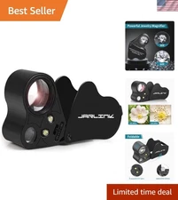Jarlink 30X 60X Illuminated Loupe - Perfect Magnifier for Jewelry & Stamps