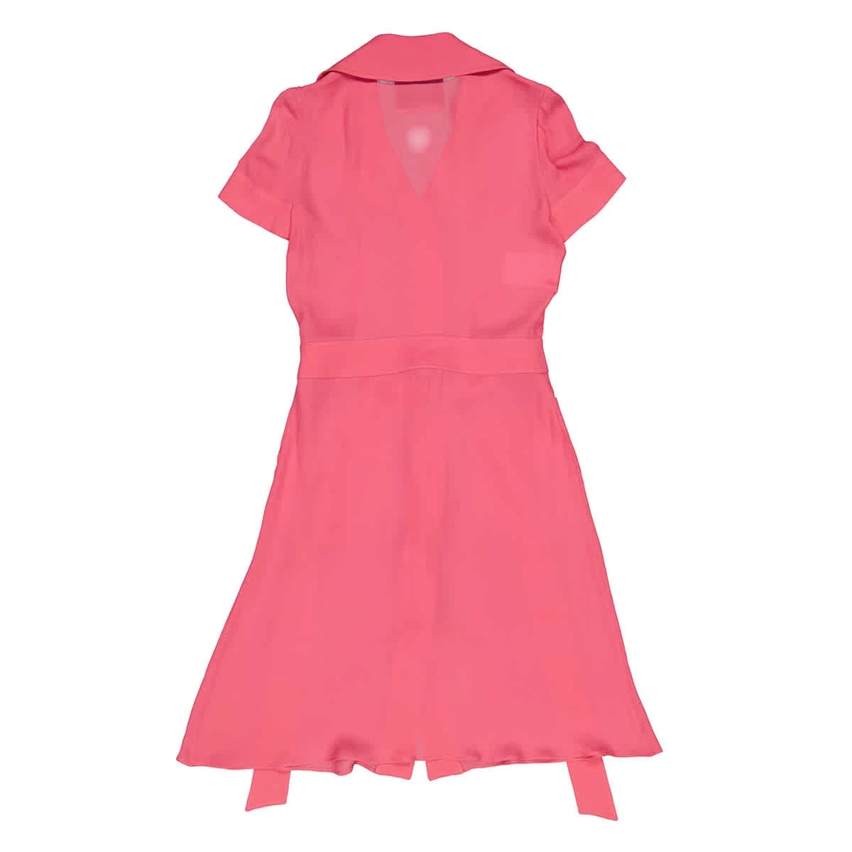 Abito camicia donna Moschino in seta fucsia con cintura