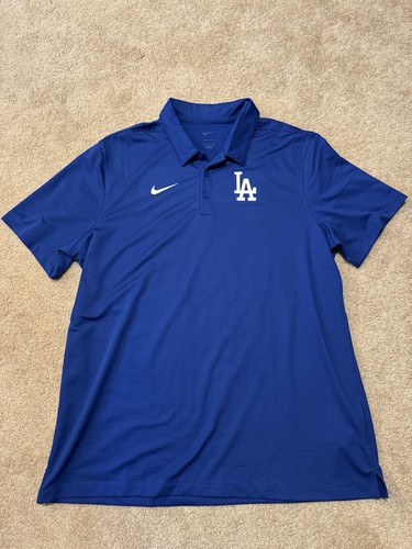 LA Dodgers Nike Blau Kurzarm Dri-Fit MLB Baseball Größe XL