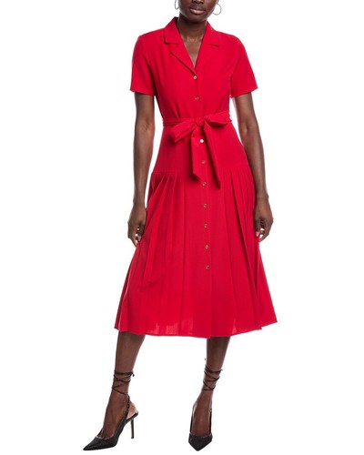 Camisa plisada Nanette Nanette Lepore roja para mujer 8