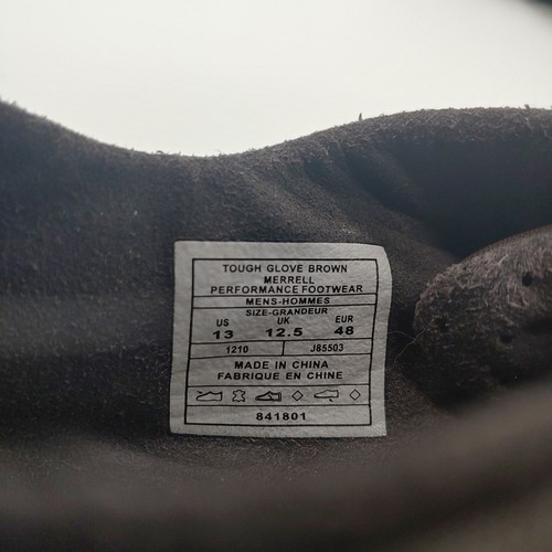 Merrell Tough Glove braun Leder Vibram Freizeit Komfort Schuhe Herren Größe 13 - Bild 9 von 9