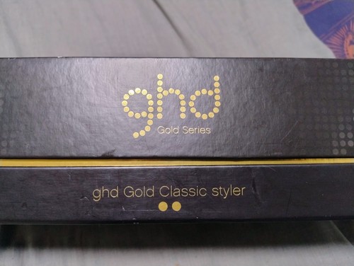 GHD Gold Classic Styler Gold Series boxed with carry bag