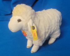 Vintage Steiff LAMBY 7" White Wool Plush Lamb Sheep Standing 052835 Germany