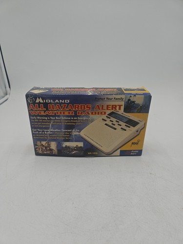 Midland WR100 SAME Digital NOAA Weather Alert Radio All Hazards WORKS New - Picture 7 of 7
