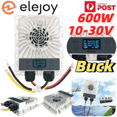 ELEJOY MPPT Solar Panel Charge Controller Buck LCD Lithium Battery Regulator AU