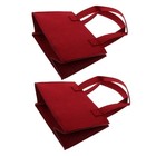 2 Pcs -Wein-Geschenktüte Flaschenträgertasche Weinbeutel