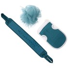  1 Set 3-teiliges Badehandtuch-Set, Badehandschuhe, Badeball,