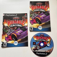 Playstation PS2 Video Game Rumble Racing Disc, Manual & Cover Art
