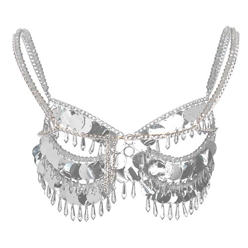 Damen Tops Rave Kette Beachwear BH Karneval Club Elegant Erwachsene Aushöhlen - Bild 31 von 51