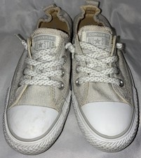 Converse All Star Women's Size 6 Slip On Shoes White/ Cream
