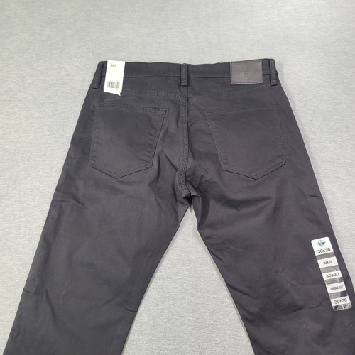 Pantalones Dockers Para Hombre 30x30 Negro Alfa Caqui Calce Ajustado Elástico Corte Jean Nuevos con Etiquetas - Imagen 3 de 14