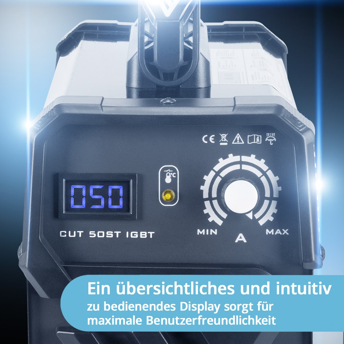 Plasmaschneider Stahlwerk CUT 50 ST IGBT HF Zündung Plasmaschneidgerät bis 14 mm
