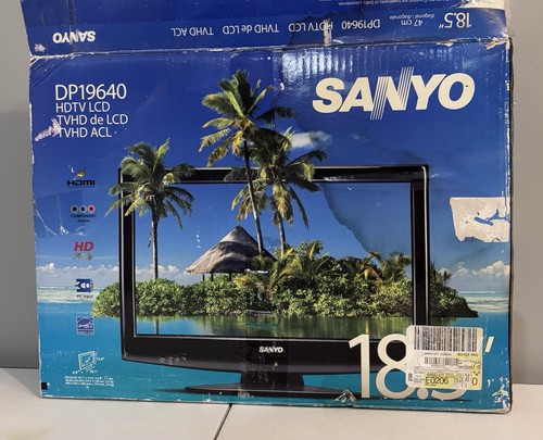 19" Sanyo DP19640 LCD TV Monitor HDMI 720p HD - Remote Included - Vintage Gaming - Picture 13 of 13