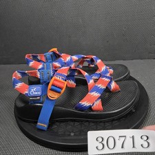 Chaco Z/2 Classic Sandals Womens Size 8 Blue Red Toe Loop Vibram Hiking Sport