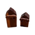 Ox Yokes Wooden Salt and Pepper Shakers  Farmhouse Country Style 